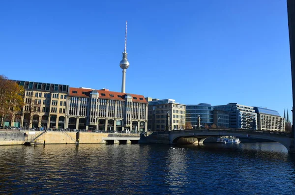 Der Berühmte Fernsehturm Berlin Deutschland — Stockfoto