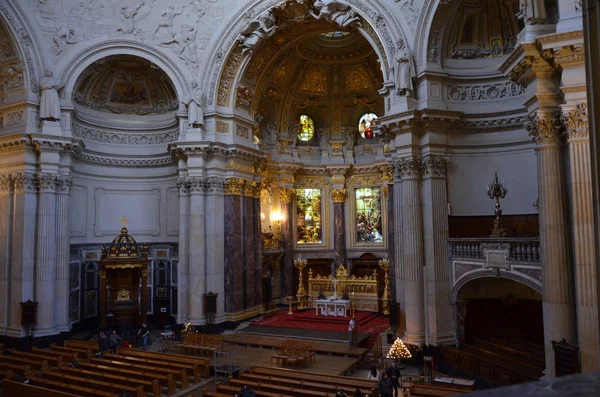 Berlin Almanya Berlin Katedrali Kapalı Berliner Dom — Stok fotoğraf