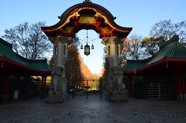 Berlin zoo entrance gate germany