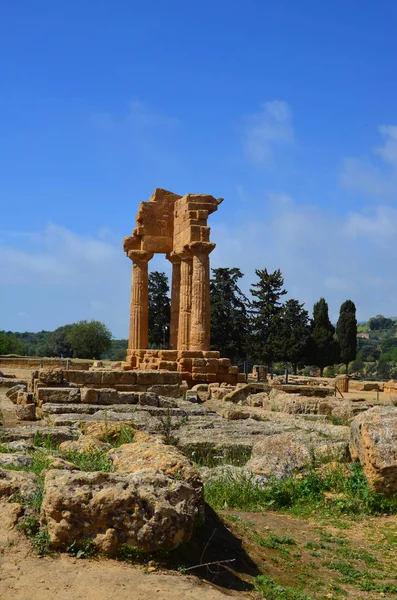 Tempio Dei Dioscuri Agrigento — Foto Stock