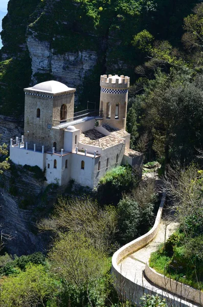 Castello Medievale Erice Italia — Foto Stock