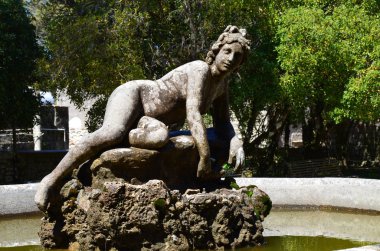 eski sokaklar eski İtalyan tarzı. Erice, Sicilya, İtalya