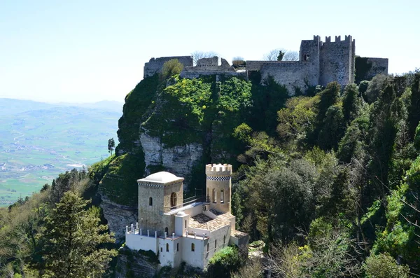 Medieval Castle Erice Italy — Stock Photo, Image