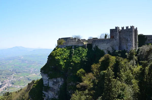 Medieval Castle Erice Italy — Stock Photo, Image