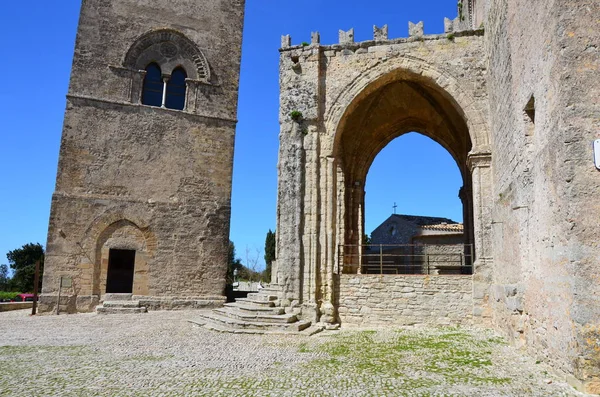 Catedral Medieval Erice Sicília — Fotografia de Stock
