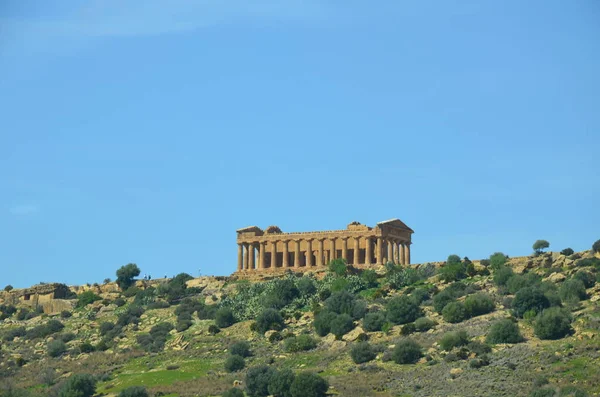 Antik Yunan Tapınağı Juno Vadisi Tapınağı Agrigento — Stok fotoğraf