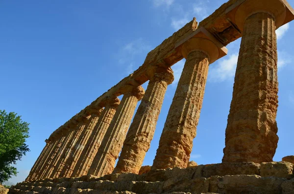 Antiguo Templo Griego Del Valle Del Templo Juno Agrigento —  Fotos de Stock