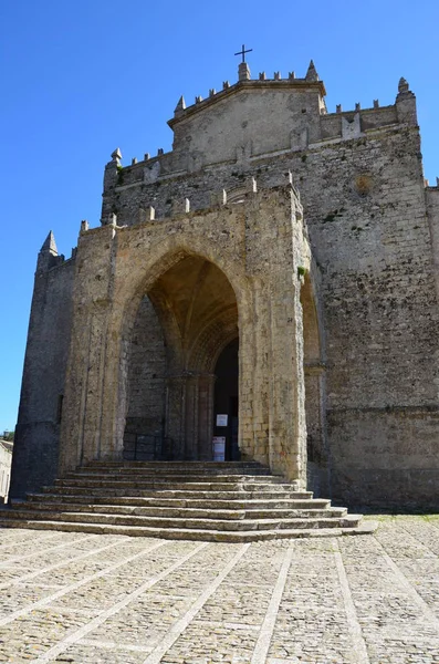 Middeleeuwse Kathedraal Van Erice Sicilië — Stockfoto