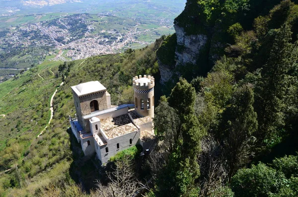 Medieval Castle Erice Italy — Stock Photo, Image
