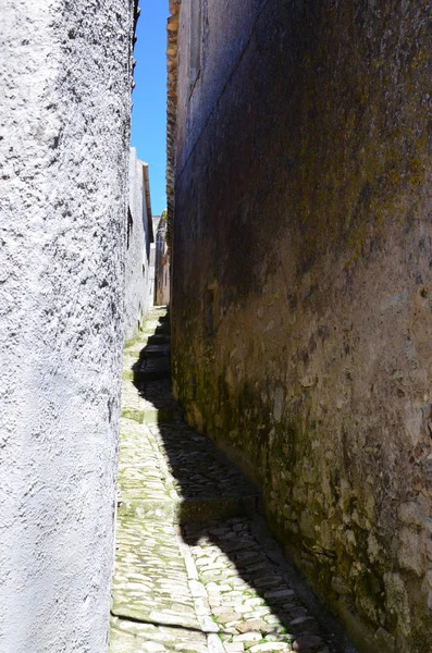 Erice Streets View Old City — Stock Photo, Image