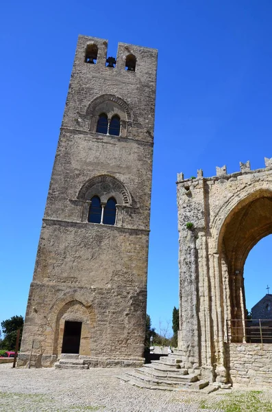 Catedral Medieval Erice Sicilia —  Fotos de Stock