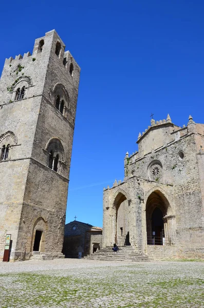 Cathédrale Médiévale Erice Sicile — Photo