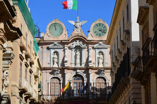 Ayuntamiento Trapani Italia — Foto de Stock