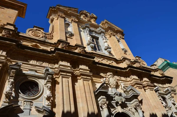 Detalle Exterior Iglesia Trapani —  Fotos de Stock