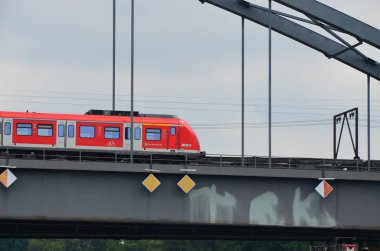 Frankfurt Main, Almanya-Frankfurt 'ta elektrikli lokomotif