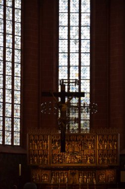 Frankfurt Main, Almanya-Saint Bartholomew Kilisesi iç mekan