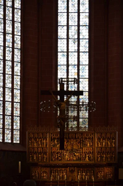 Frankfurt Main, Almanya-Saint Bartholomew Kilisesi iç mekan