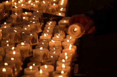 Erfurt Almanya'da katedralde