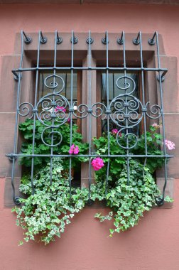 Frankfurt Main'deki eski geleneksel binalar