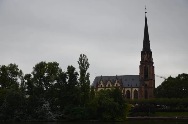 Die Dreiknigskirche Frankfurt Main Hessen — Stockfoto