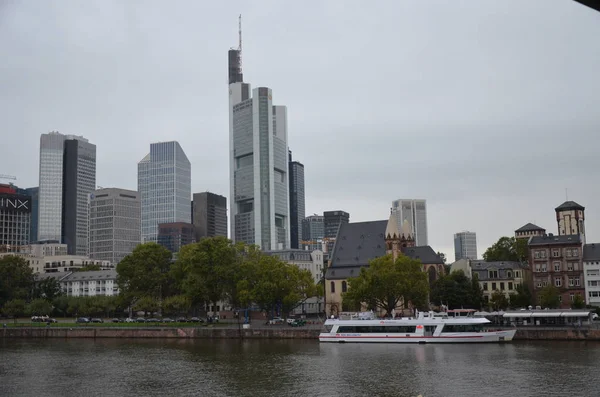 Χρηματοοικονομική Περιφέρεια Frankfurt Main — Φωτογραφία Αρχείου