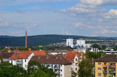 Kassel, Almanya 'nın panoramik manzarası