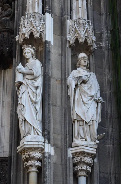 Katedra Kolonii Lista Światowego Dziedzictwa Rzymskokatolicka Gotycka Katedra Kolonii — Zdjęcie stockowe