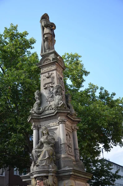 Fontänen Till Jan Von Werth Köln Tyskland — Stockfoto