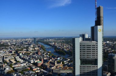 View from the Maintower in Frankfurt am Main, Germany