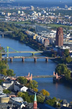 View from the Maintower in Frankfurt am Main, Germany