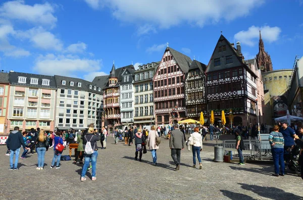 Place Historique Romer Dans Ville Francfort Main Allemagne — Photo