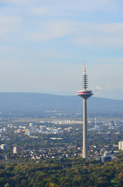 View Maintower Frankfurt Main Germany — ストック写真