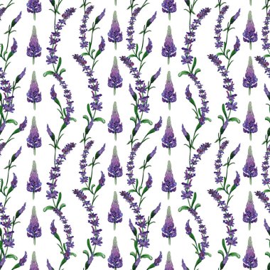 Sulu Boya Dikişsiz desen bahar çiçek el boyalı