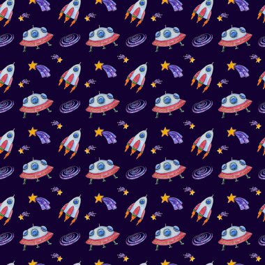 El boyaması suluboya alanı dikişsiz desen.