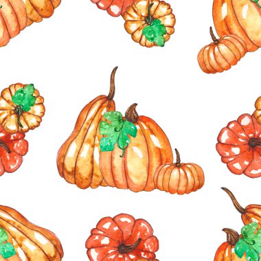 Suluboya balkabakları kusursuz desen.