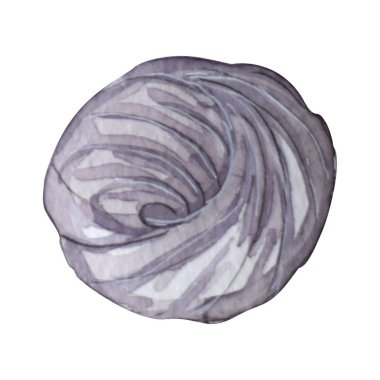 El boyalı Suluboya pişirme tatlılar. Beze illüstrasyon Beyaz arka plan üzerinde izole. Kutlama kartı, davetiye, tasarım, günlük için mükemmel