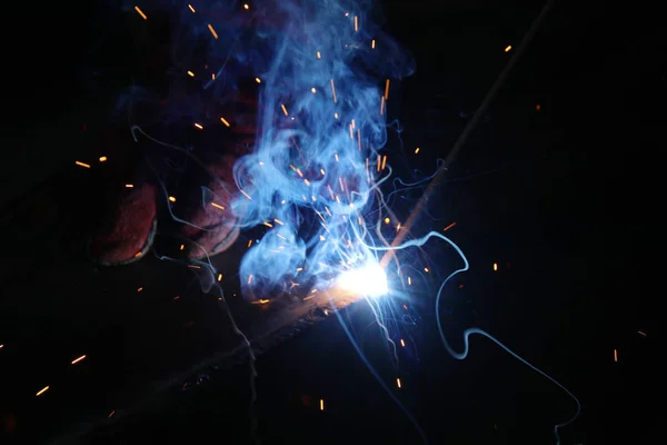 Profesyonel Kaynakçı Çelik Kaynak Sayfaları — Stok fotoğraf