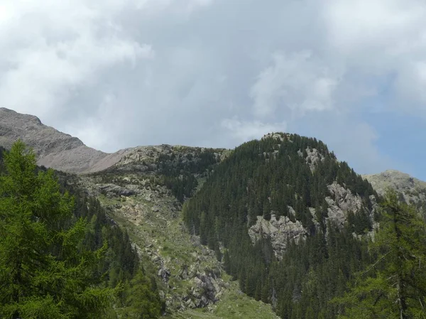 Rock Panorama Manzara Tyrol Talya Avrupa Dağların Zirvesi — Stok fotoğraf
