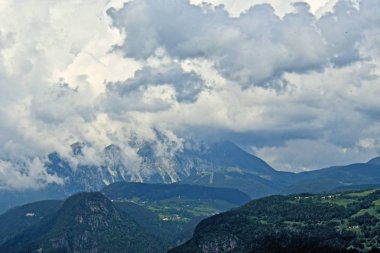Rock Panorama Manzara tyrol İtalya Avrupa yüksek dağların Zirvesi