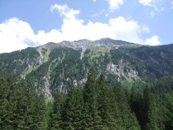 Cumbre Roca Panorama Paisaje Las Altas Montañas Tirol Del Sur — Foto de Stock