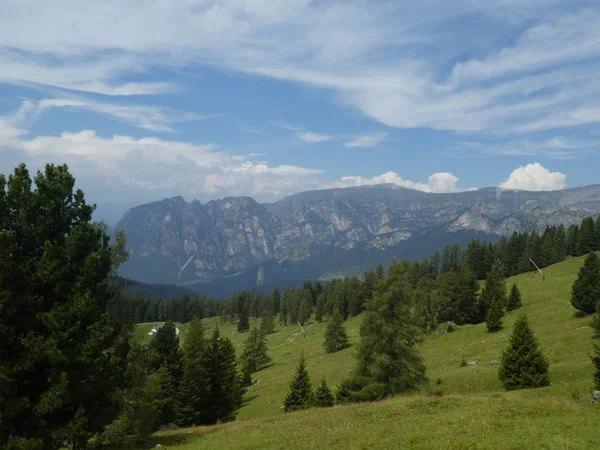 Summitu Skalní Panorama Krajiny Vysokých Hor Jižním Tyrolsku Itálie Evropa — Stock fotografie