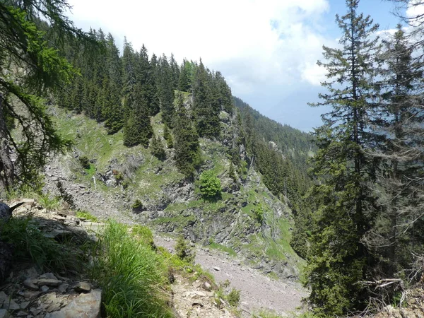 Roccia Sommitale Panorama Paesaggio Delle Alte Montagne Alto Adige Europa — Foto Stock