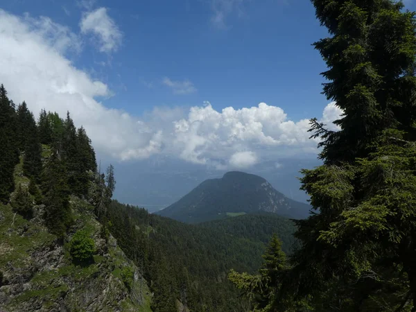 Gipfel Felsenpanorama Landschaft Des Hochgebirges Südtirol Italien Europa Mit Wolken — Stockfoto