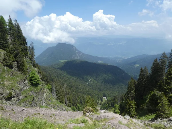 Cima Roccia Panorama Paesaggio Delle Alte Montagne Alto Adige Italia — Foto Stock