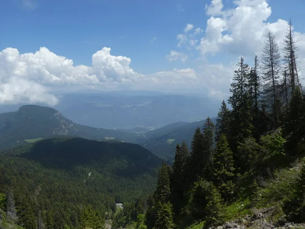 Vrchol Skalní Panorama Krajiny Vysokých Hor Jižní Evropě Itálie Tyrolska — Stock fotografie