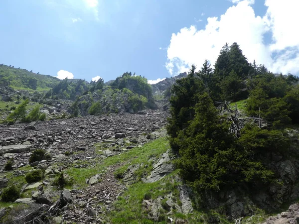 Sommet Rocher Panorama Paysage Des Hautes Montagnes Dans Sud Tyrol — Photo