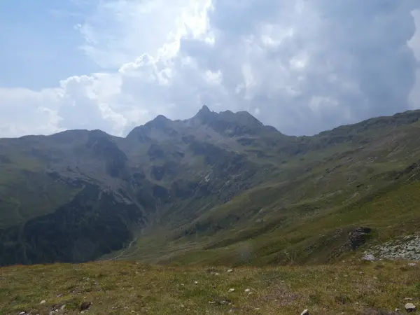 Gipfelfelsenpanorama Landschaft Des Hochgebirges Südtirol Italien Europa — Stockfoto