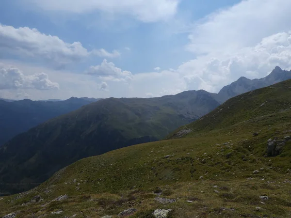 Top Rock Panorama Landschap Van Hoge Bergen Zuid Tirol Italië — Stockfoto