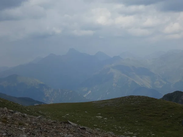 Gipfelfelsenpanorama Landschaft Des Hochgebirges Südtirol Italien Europa — Stockfoto