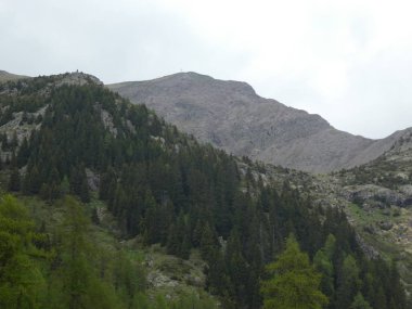 Rock Panorama Manzara tyrol İtalya Avrupa bulutlar kötü hava ile dağların Zirvesi